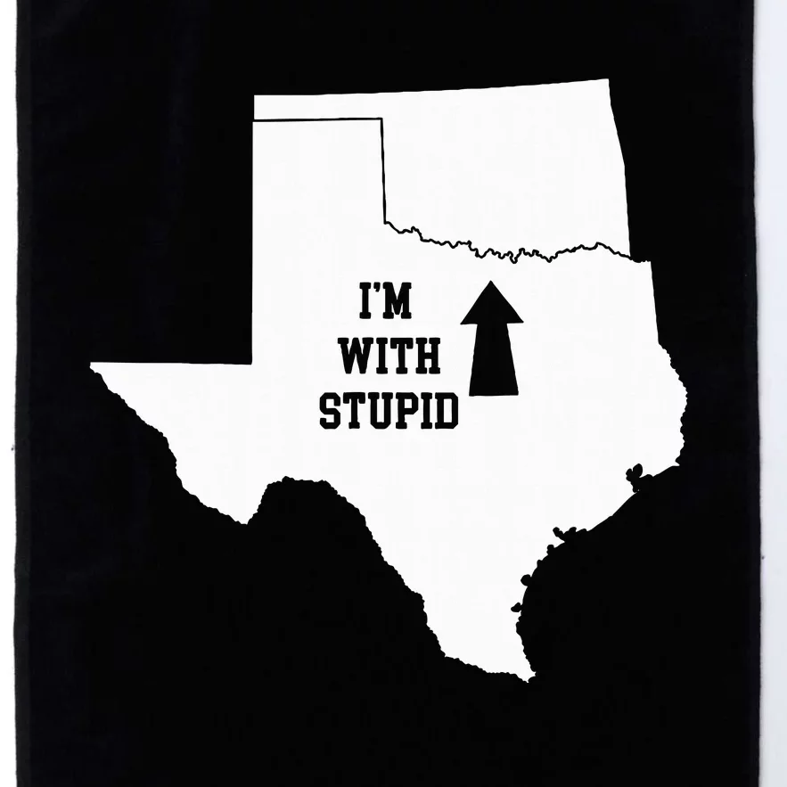 Funny IM With Stupid Oklahoma Arrow From Texas Platinum Collection Golf Towel