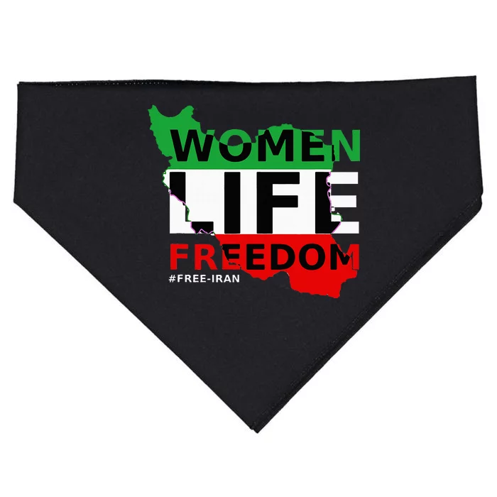 Free Iran Women Life Freedom Stand With Persian WomenIran USA-Made Doggie Bandana