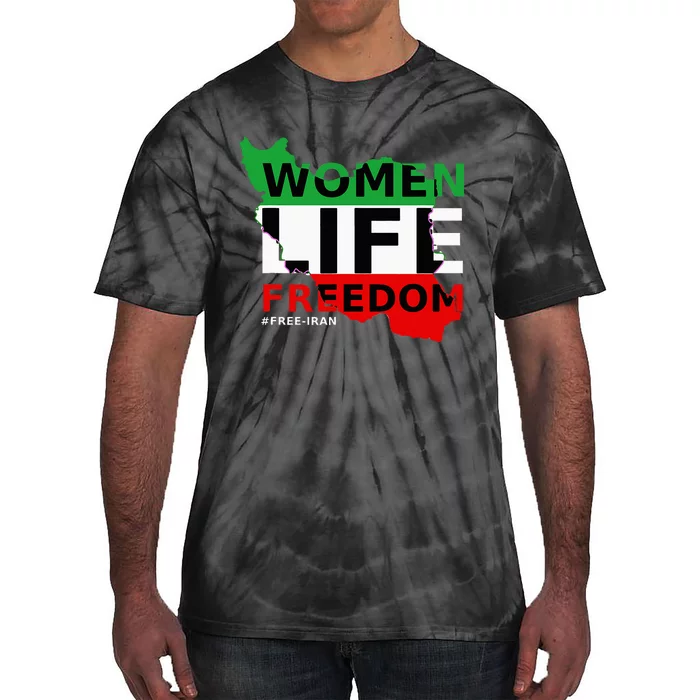 Free Iran Women Life Freedom Stand With Persian WomenIran Tie-Dye T-Shirt