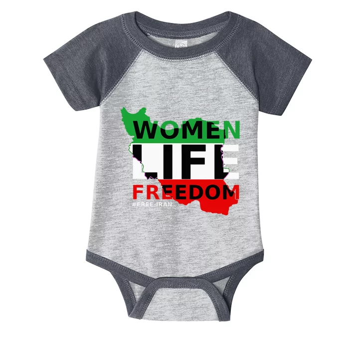 Free Iran Women Life Freedom Stand With Persian WomenIran Infant Baby Jersey Bodysuit