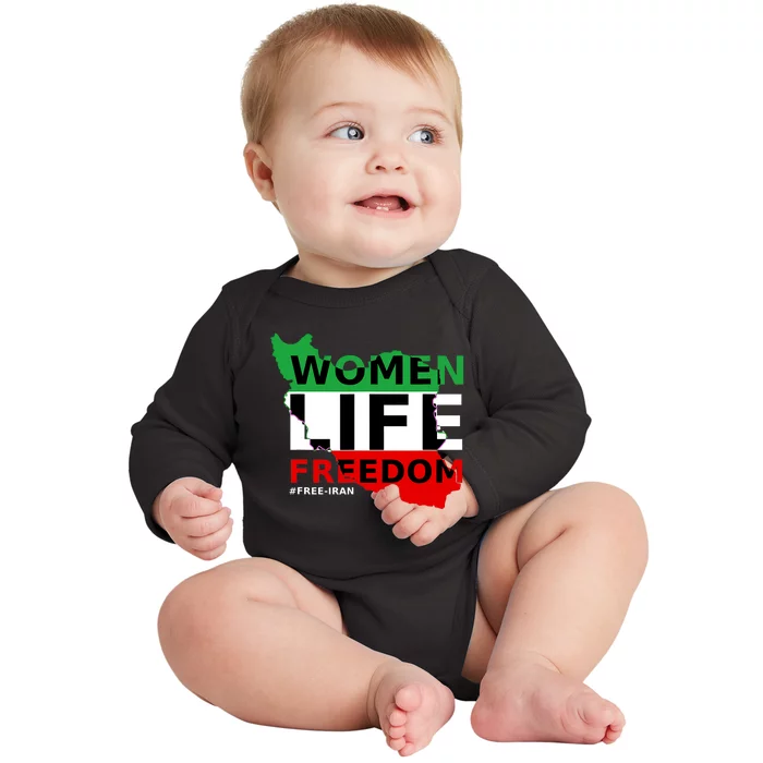 Free Iran Women Life Freedom Stand With Persian Women,Iran Baby Long Sleeve Bodysuit