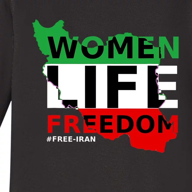 Free Iran Women Life Freedom Stand With Persian Women,Iran Baby Long Sleeve Bodysuit