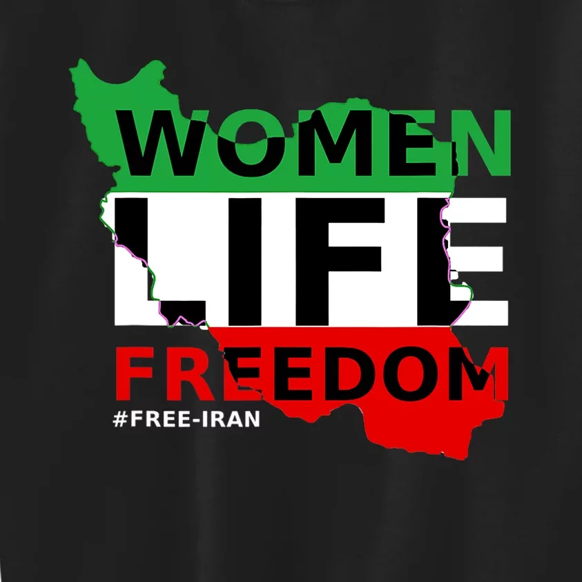 Free Iran Women Life Freedom Stand With Persian Women,Iran Kids Sweatshirt