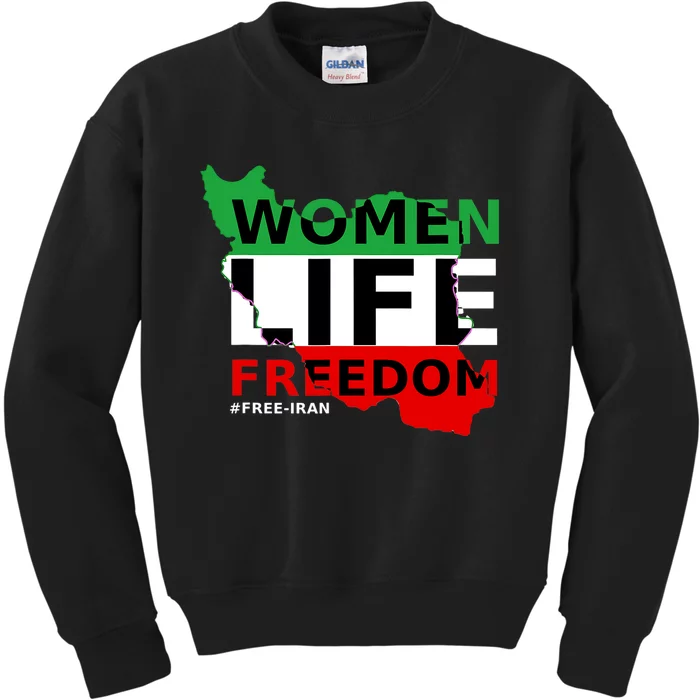 Free Iran Women Life Freedom Stand With Persian Women,Iran Kids Sweatshirt