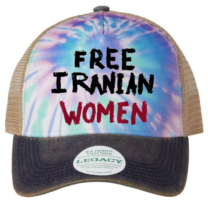 Free Iranian Women Mahsa Amini Iran #MAHSAAMINI Legacy Tie Dye Trucker Hat