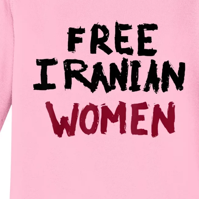 Free Iranian Women Mahsa Amini Iran #MAHSAAMINI Baby Long Sleeve Bodysuit