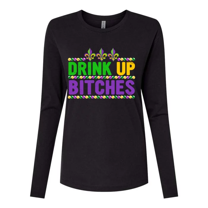 Funny Ing Wine Beer Lover Up It's Mardi Gras Gift Womens Cotton Relaxed Long Sleeve T-Shirt