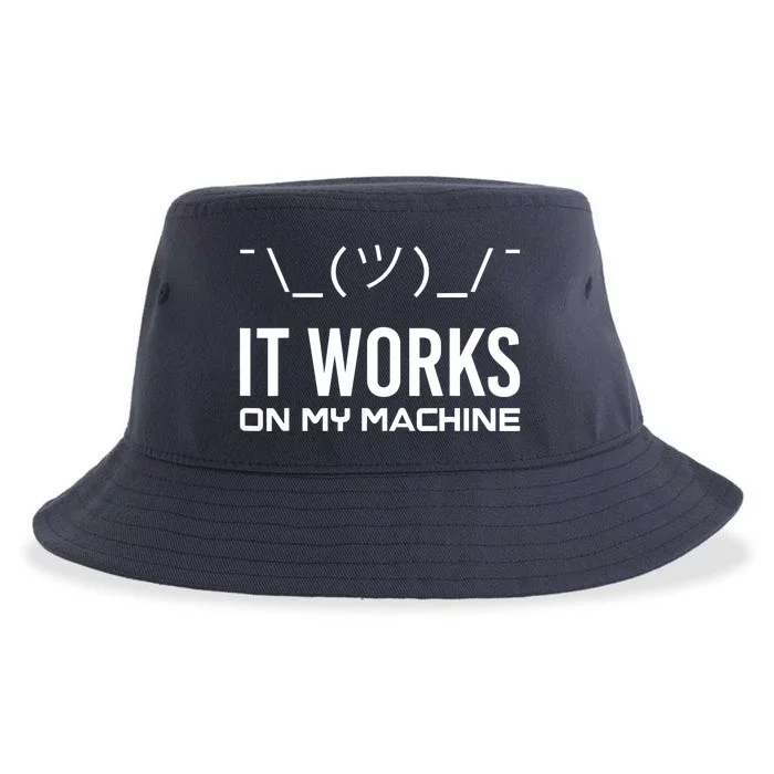 Funny It works on my Machine Computer Science Programmer PC Sustainable Bucket Hat