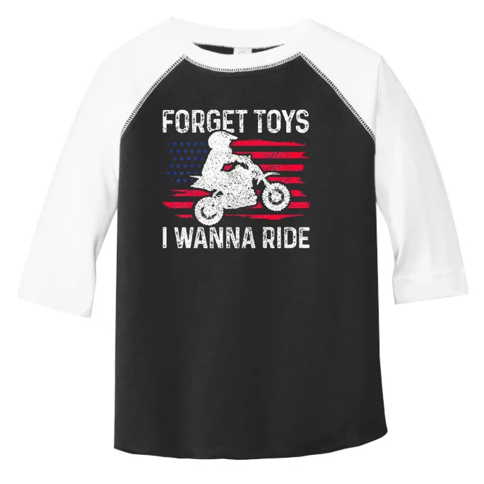 Forget I Wanna Ride Motocross Dirt Bike Mx Racing Toddler Fine Jersey T-Shirt