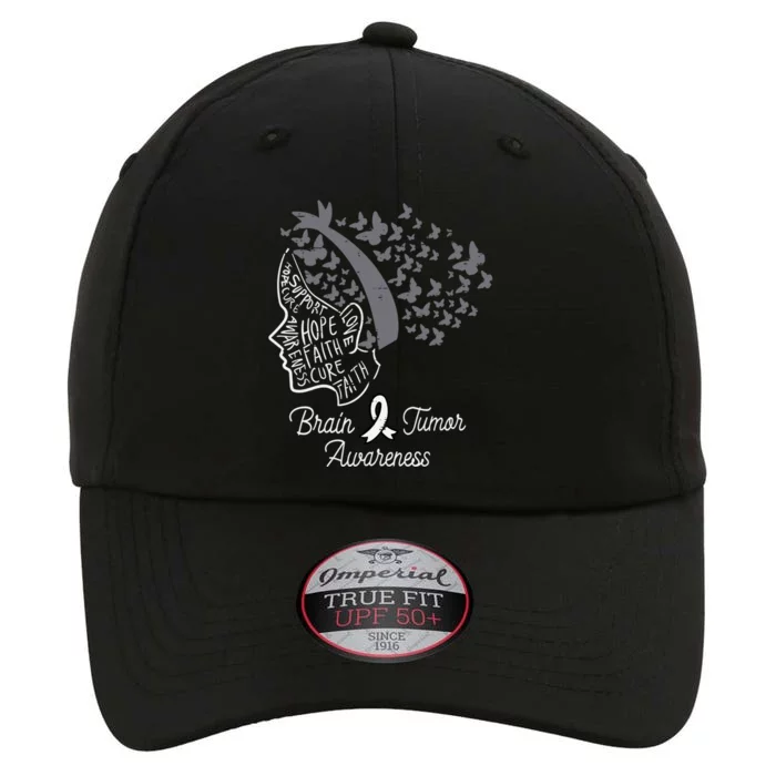 Flowers I Wear Black For Brain Tumor Awareness Month Gift The Original Performance Cap