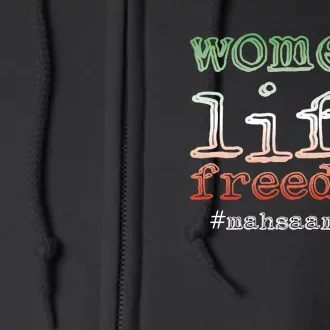 Free Iran | Women Life Freedom | Rise With The Women Of Iran Full Zip Hoodie