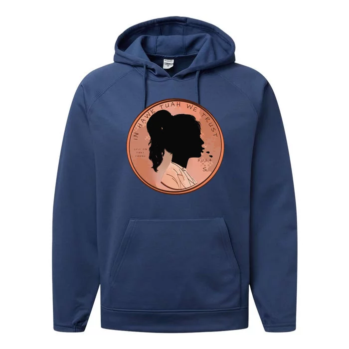 Funny In We Trust Spit On That Thang 2024 Penny Performance Fleece Hoodie