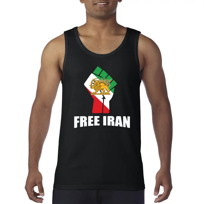 Free Iran Women Life Freedom Mahsa Amini Protest Tank Top