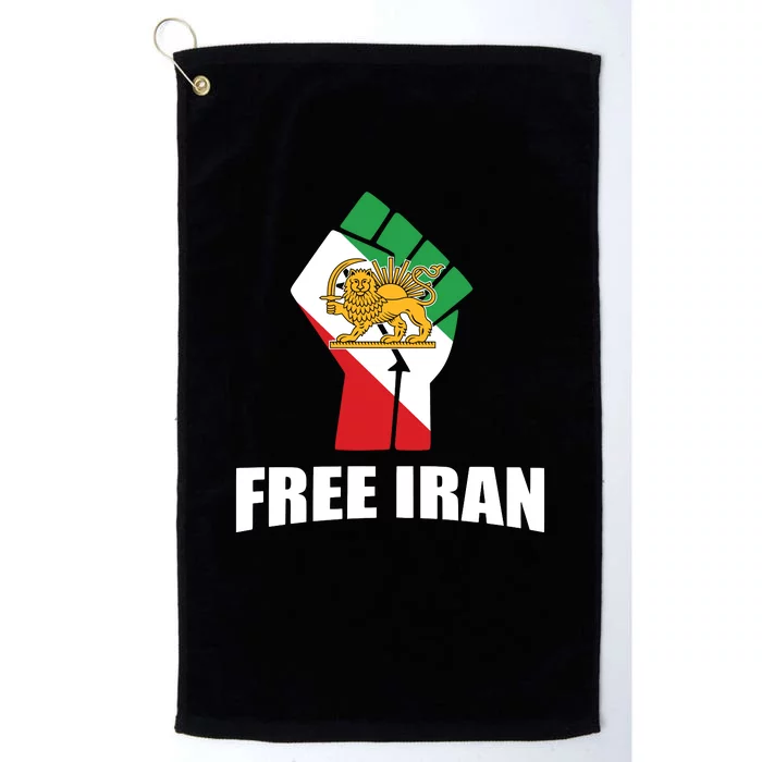 Free Iran Women Life Freedom Mahsa Amini Protest Platinum Collection Golf Towel