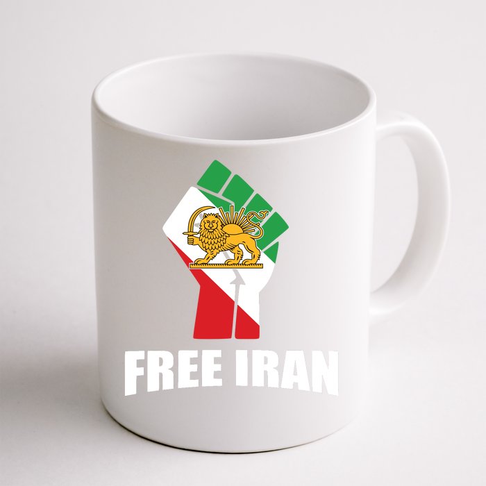 Free Iran Women Life Freedom Mahsa Amini Protest Front & Back Coffee Mug