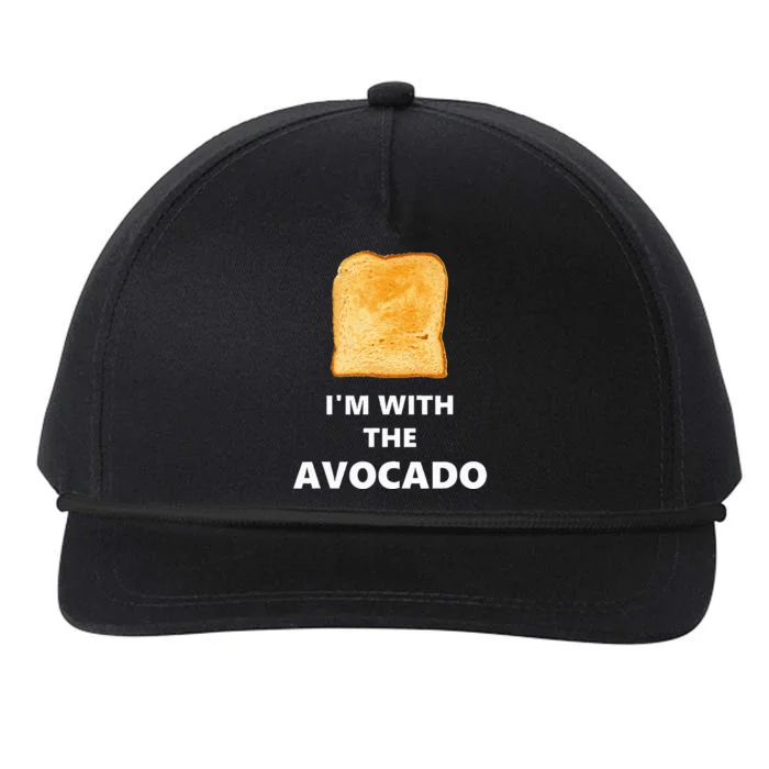 Fun I'm with the Avocado Toast Halloween Costume Snapback Five-Panel Rope Hat