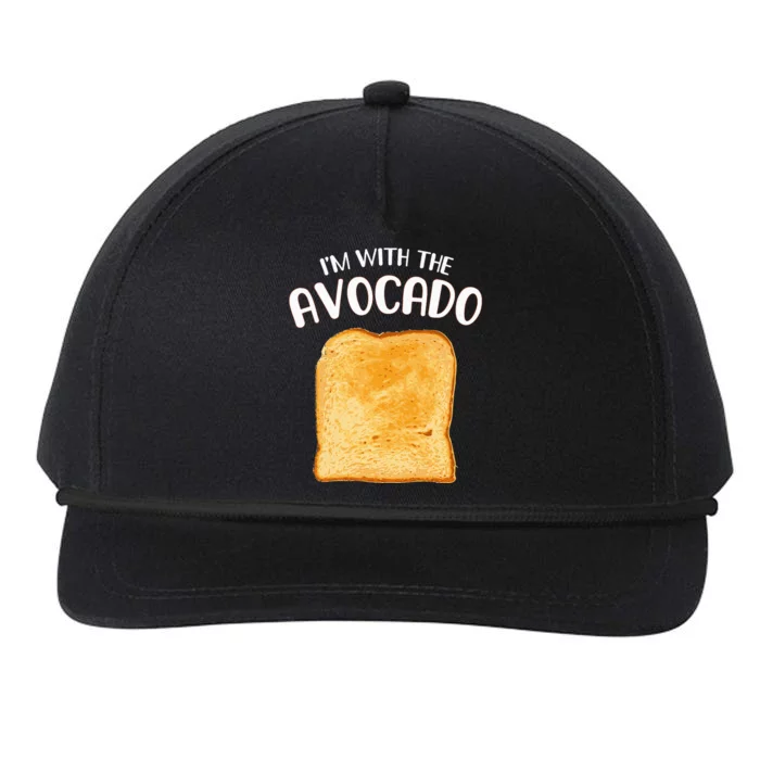 Funny Im With The Avocado Toast Halloween Costume Snapback Five-Panel Rope Hat