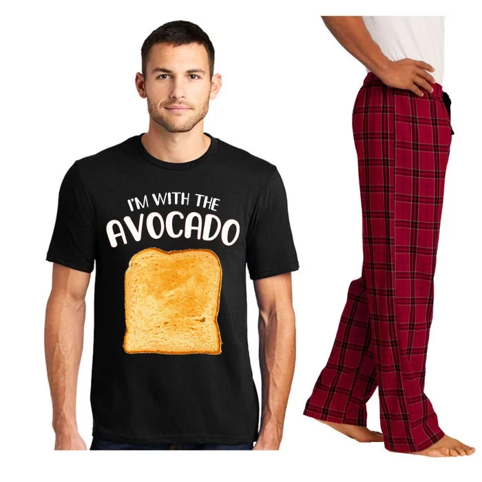 Funny Im With The Avocado Toast Halloween Costume Pajama Set