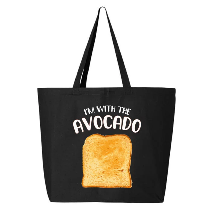 Funny Im With The Avocado Toast Halloween Costume 25L Jumbo Tote