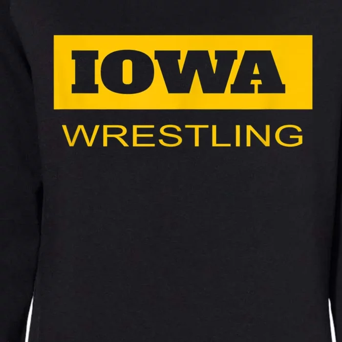 Freestyle Iowa Wrestling Wrestler Fan The Hawkeye State Womens California Wash Sweatshirt