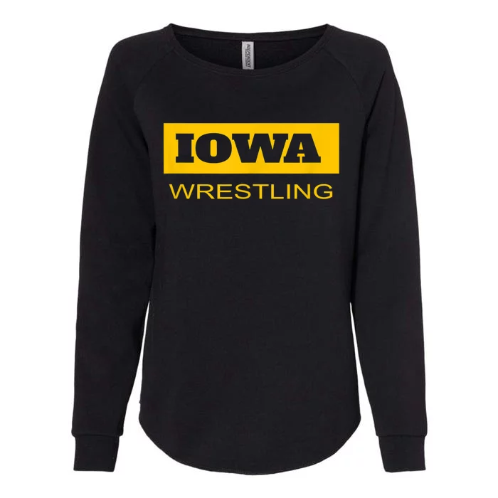 Freestyle Iowa Wrestling Wrestler Fan The Hawkeye State Womens California Wash Sweatshirt