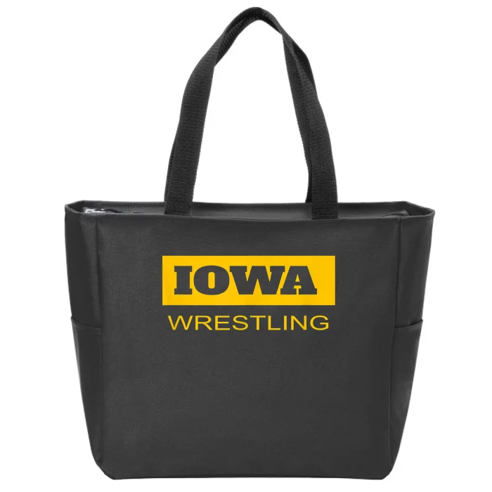 Freestyle Iowa Wrestling Wrestler Fan The Hawkeye State Zip Tote Bag