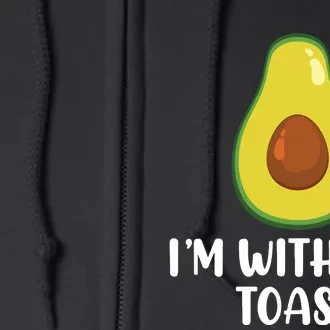 Funny Im With The Toast Avocado Halloween Couples Costumes Full Zip Hoodie