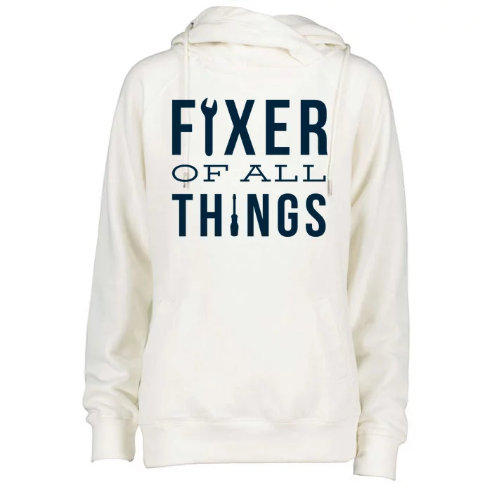 Fixer Of All Things Womens Funnel Neck Pullover Hood