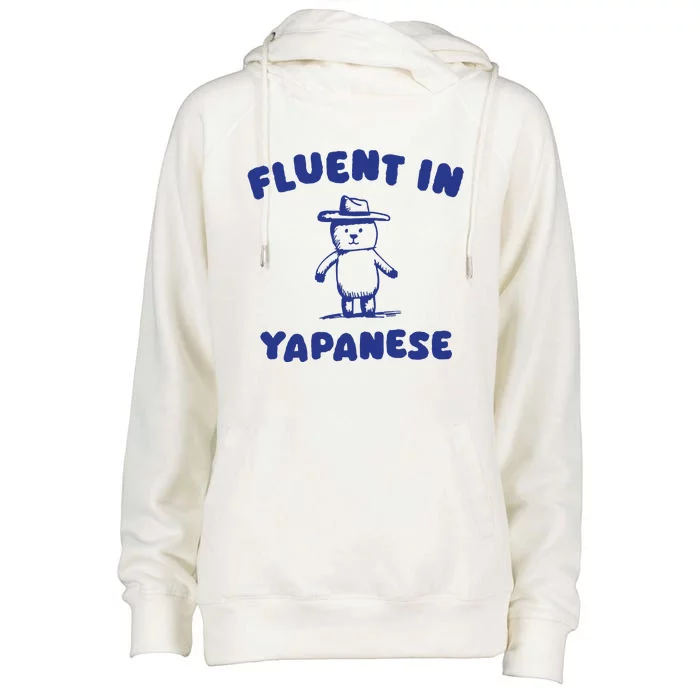 Fluent In Yapanes Womens Funnel Neck Pullover Hood