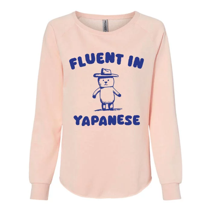 Fluent In Yapanes Womens California Wash Sweatshirt