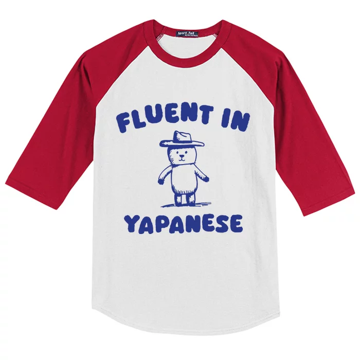 Fluent In Yapanes Kids Colorblock Raglan Jersey