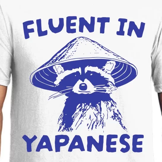 Fluent In Yapanese Raccoon Pajama Set