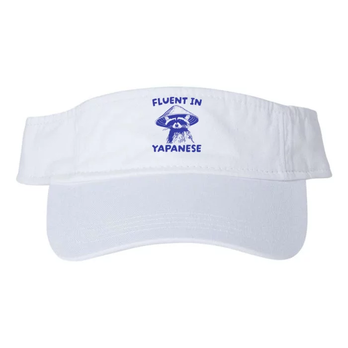 Fluent In Yapanese Raccoon Valucap Bio-Washed Visor