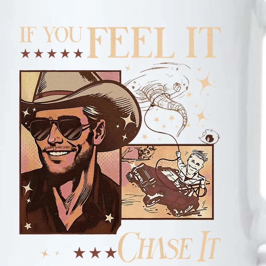 Funny If You Feel It Chase It Hat Cow Black Color Changing Mug