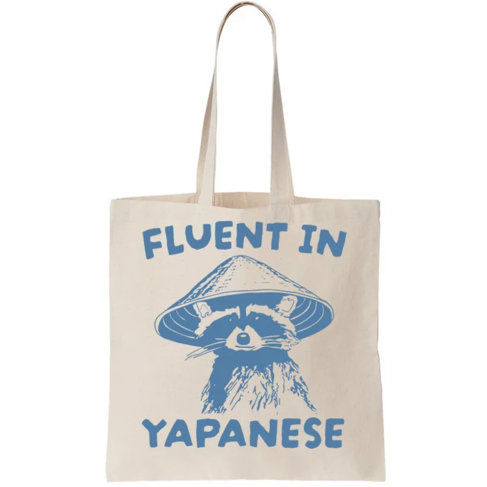 Fluent In Yapanese Raccoon Tote Bag