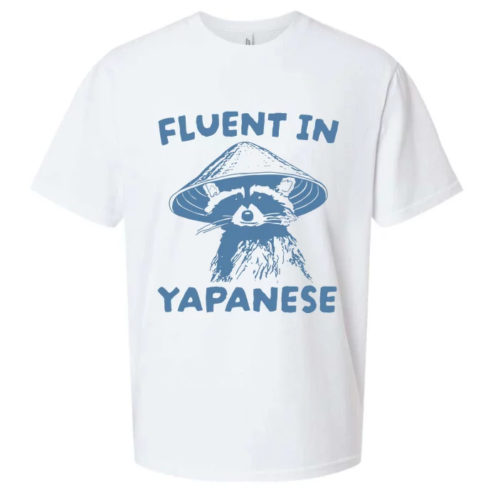 Fluent In Yapanese Raccoon Sueded Cloud Jersey T-Shirt