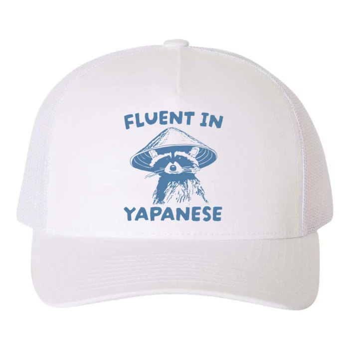 Fluent In Yapanese Raccoon Yupoong Adult 5-Panel Trucker Hat