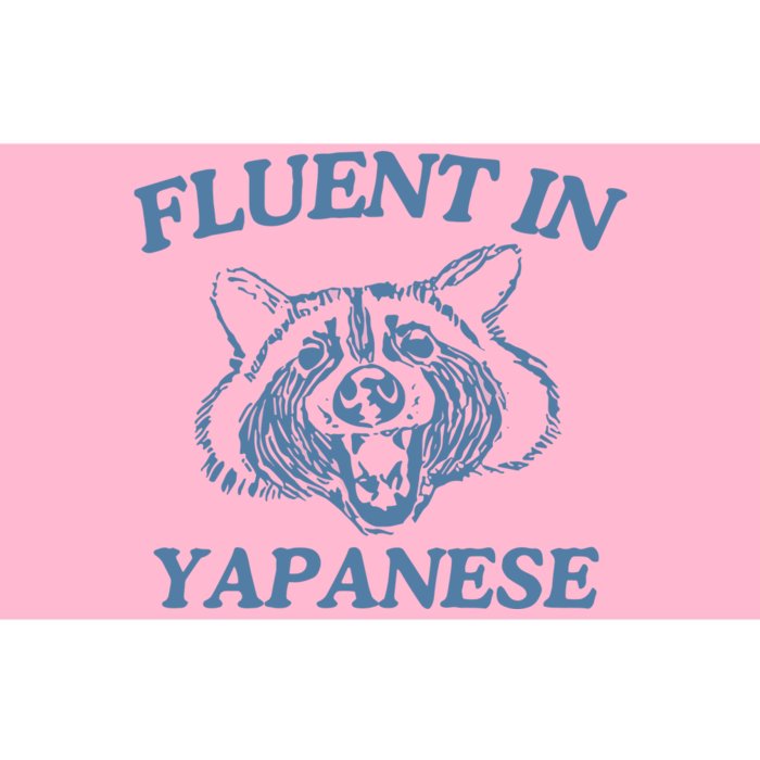 Fluent In Yapanese Raccoon Bumper Sticker