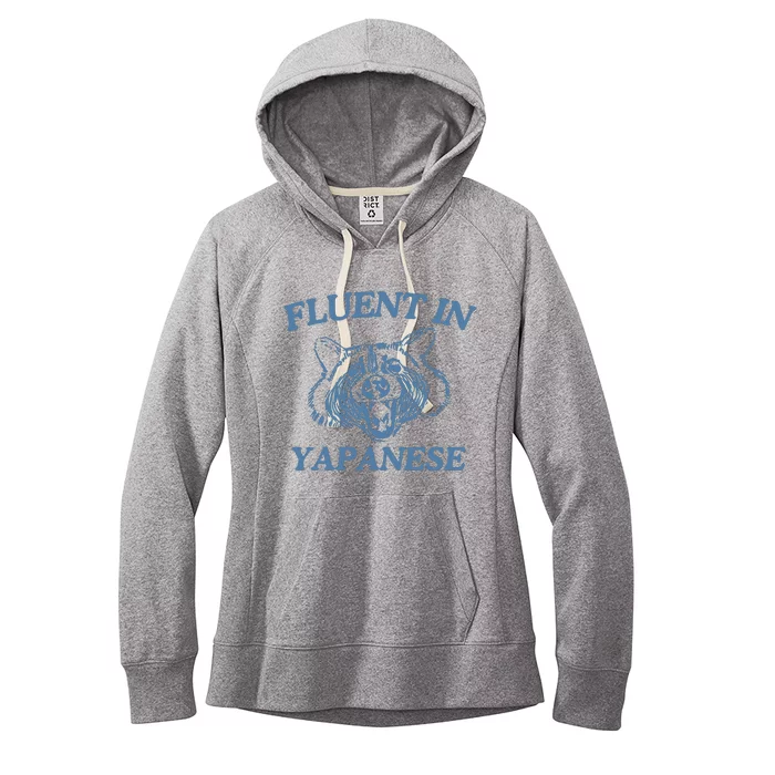 Fluent In Yapanese Raccoon Women's Fleece Hoodie