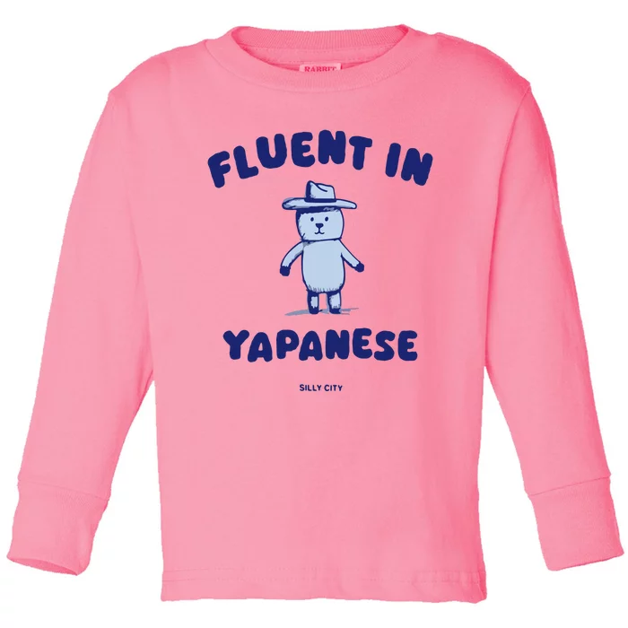 Fluent In Yapanese Toddler Long Sleeve Shirt