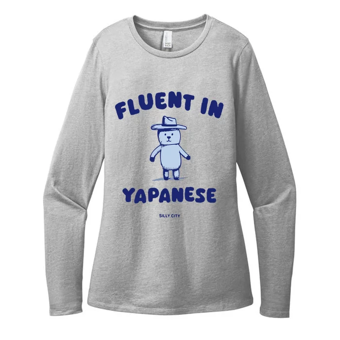 Fluent In Yapanese Womens CVC Long Sleeve Shirt