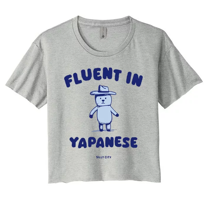 Fluent In Yapanese Women's Crop Top Tee