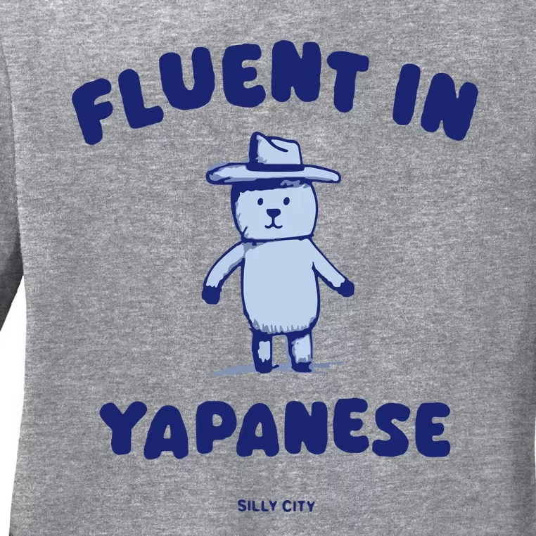 Fluent In Yapanese Ladies Long Sleeve Shirt