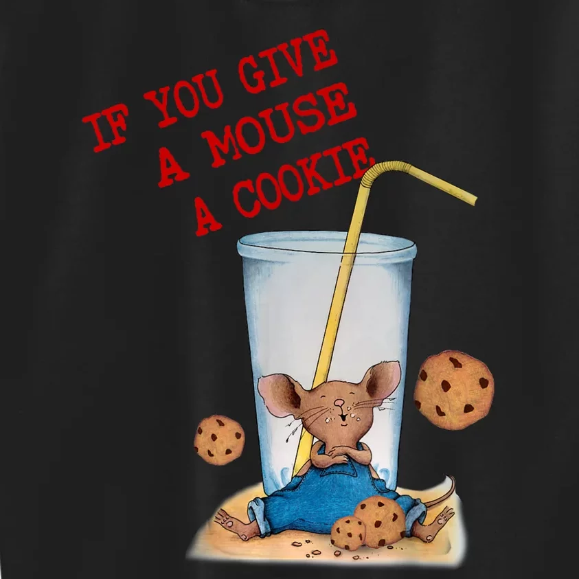 Funny If You Give Mouse A Cookie Costume Birthday Cookies Kids Sweatshirt