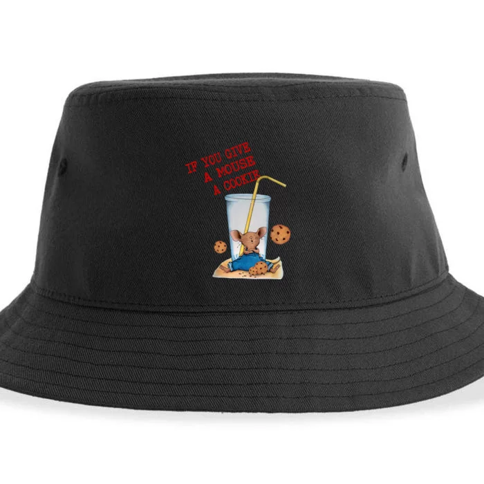 Funny If You Give Mouse A Cookie Costume Birthday Cookies Sustainable Bucket Hat