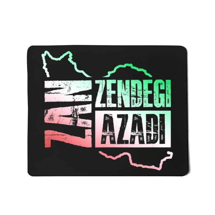 Free Iran | Zan Zendegi Azadi Heart | Freedom Love Persian Mousepad