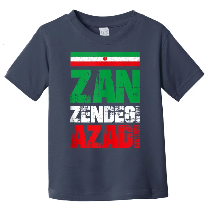 Free Iran Zan Zendegi Azadi Freedom Iran Azadi Persian Toddler T-Shirt