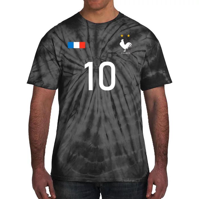 France Jersey 10 French Football Soccer Tie-Dye T-Shirt