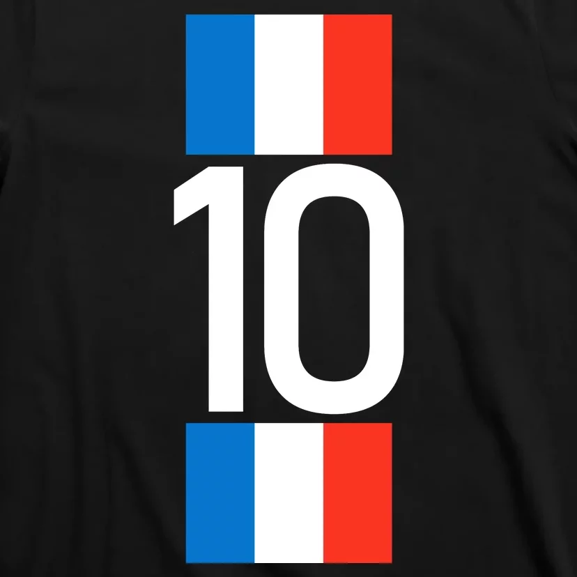 France Jersey 10 French Football Soccer T-Shirt