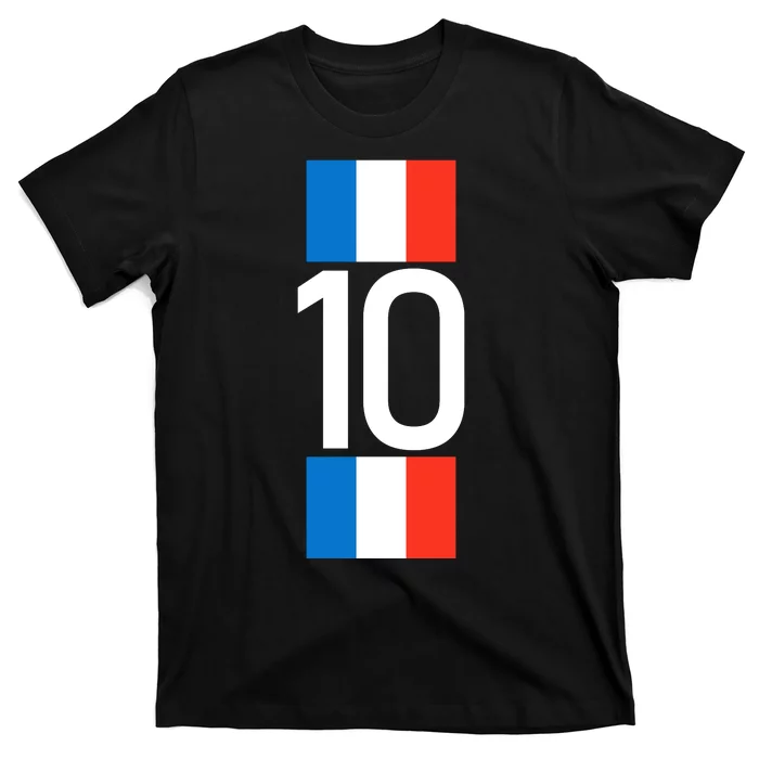 France Jersey 10 French Football Soccer T-Shirt